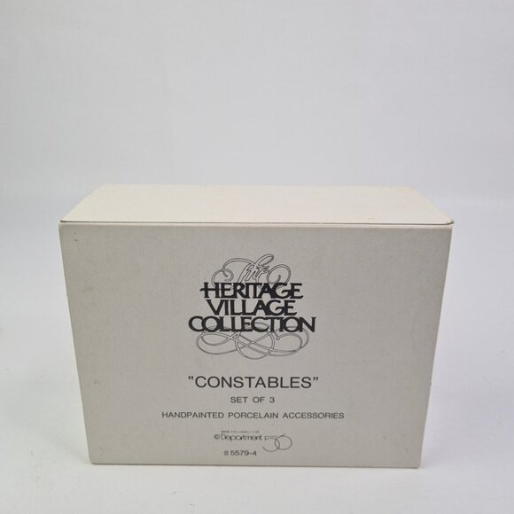 Department 56 Snow Village "Constables" 5579-4 Christmas Accessories Set Of 3 - Picture 7 of 7